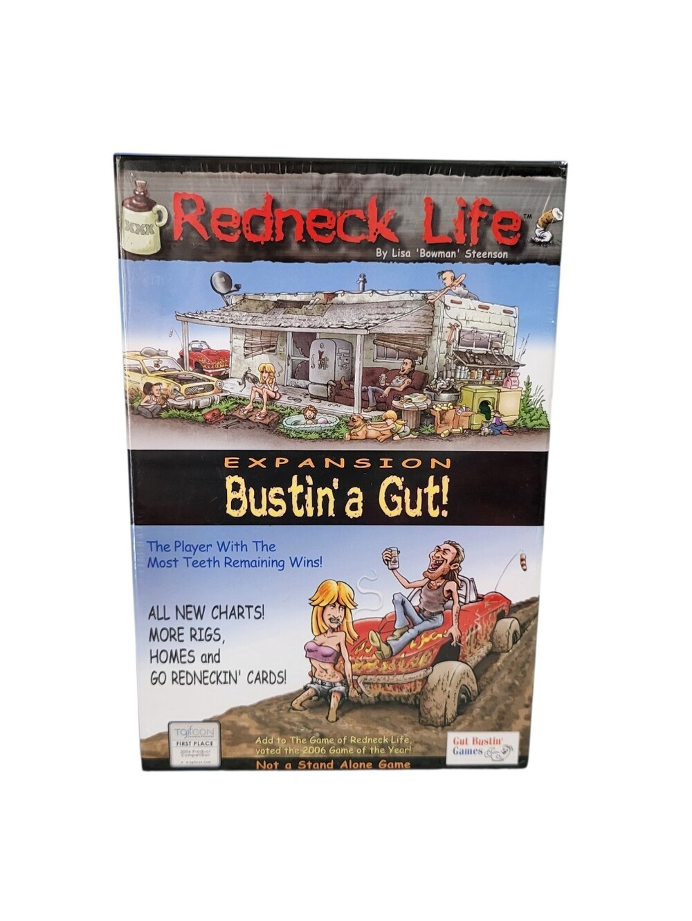 Redneck Life Board Game Bustin' a Gut! Expansion Pack 2006 New Sealed